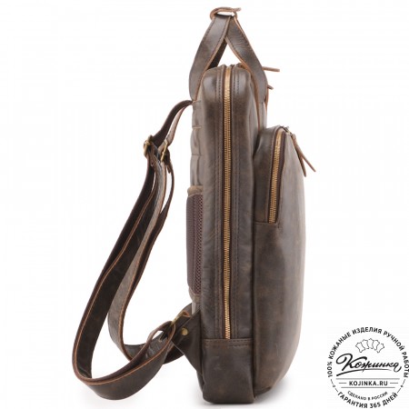  Кожаный рюкзак "Артур" (коричневая наппа) 